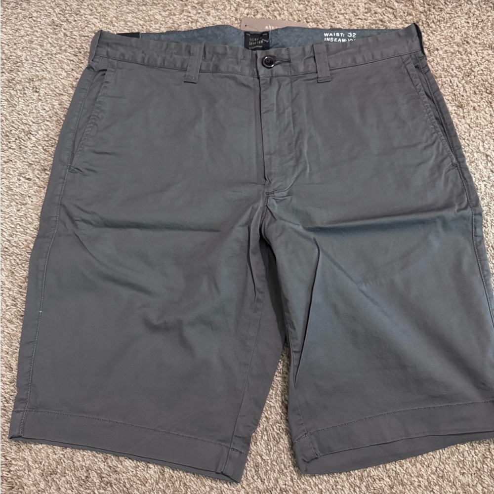 J. Crew Gray Flat Front Shorts